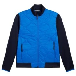 J.LINDEBERG QUILTED HYBRID JACKET – LAPIS BLUE