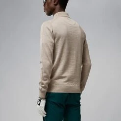 J.LINDEBERG GOLF KIAN MERINO ZIP NECK SWEATER / TIGER BROWN 10 J.LINDEBERG GOLF KIAN MERINO ZIP NECK SWEATER / TIGER BROWN -Golf Gear Shop JL Kian Brown 3 600x600 1