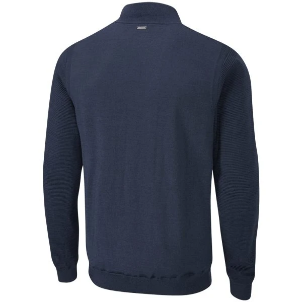 PING CROY MERINO LINED GOLF SWEATER – OXFORD BLUE 4 PING CROY MERINO LINED GOLF SWEATER – OXFORD BLUE - Image 2
