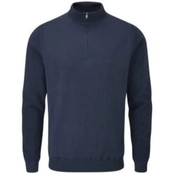 PING CROY MERINO LINED GOLF SWEATER – OXFORD BLUE