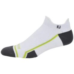 FOOTJOY TECH D.R.Y. ROLL TAB SOCKS – WHITE