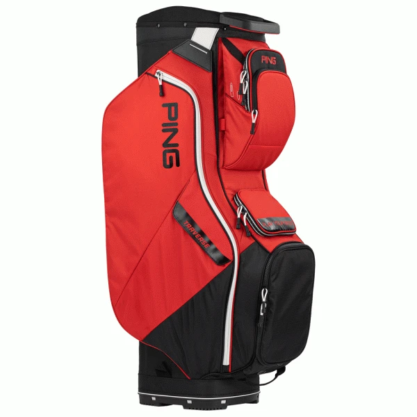 PING TRAVERSE 214 GOLF CART BAG – RED / BLACK 2 PING TRAVERSE 214 GOLF CART BAG – RED / BLACK