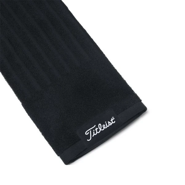 TITLEIST TRI-FOLD CART TOWEL – BLACK 4 TITLEIST TRI-FOLD CART TOWEL – BLACK - Image 2