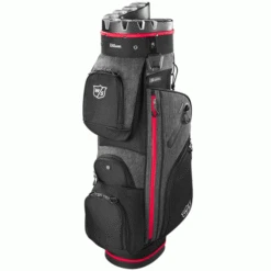 WILSON STAFF 2023 I-LOCK III GOLF CART BAG – BLACK / RED