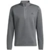 ADIDAS DWR LC 1/4-ZIP GOLF PULLOVER – GREY FOUR -Golf Gear Shop dwr grey 600x600 1