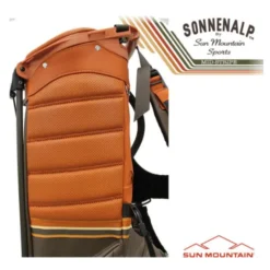 Sun Mountain 2023 Mid Stripe Stand Bag - Cabin/Umber/Wheat -Golf Gear Shop sm 23 midstr cuw5