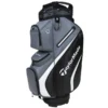 Taylormade Deluxe Golf Cart Bag - Black/Grey -Golf Gear Shop taylormade deluxe cart bag black grey n78180 aslangolf