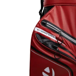 Taylormade Storm Dry Waterproof Cart Bag - Red/Black -Golf Gear Shop v97030 zoom d3