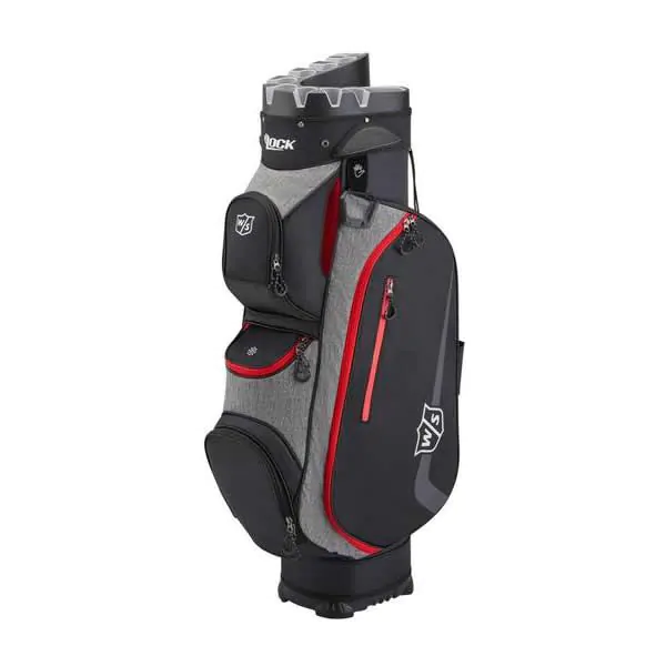 Wilson Staff I Lock III Cart Bag - Black/Grey/Red 3 Wilson Staff I Lock III Cart Bag - Black/Grey/Red